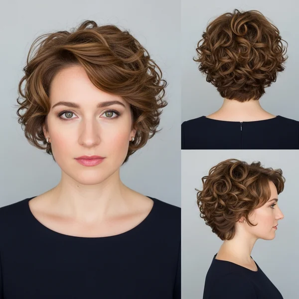 Short Curly Hairstyles For Wedding