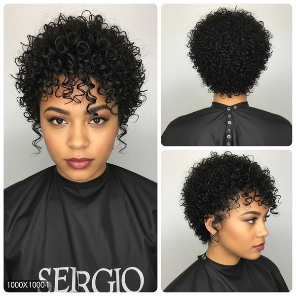 Short Curly Hairstyles Half Up Half Down
