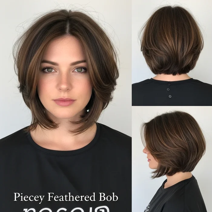 Short Feathered Bob Hairstyles