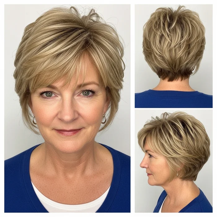 Short Golden Textured Layers