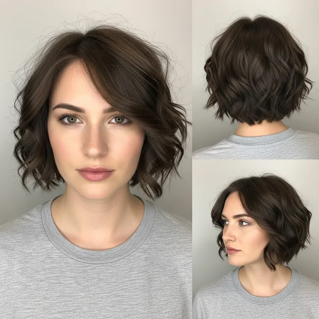 Short Haircut For Thick Wavy Hair