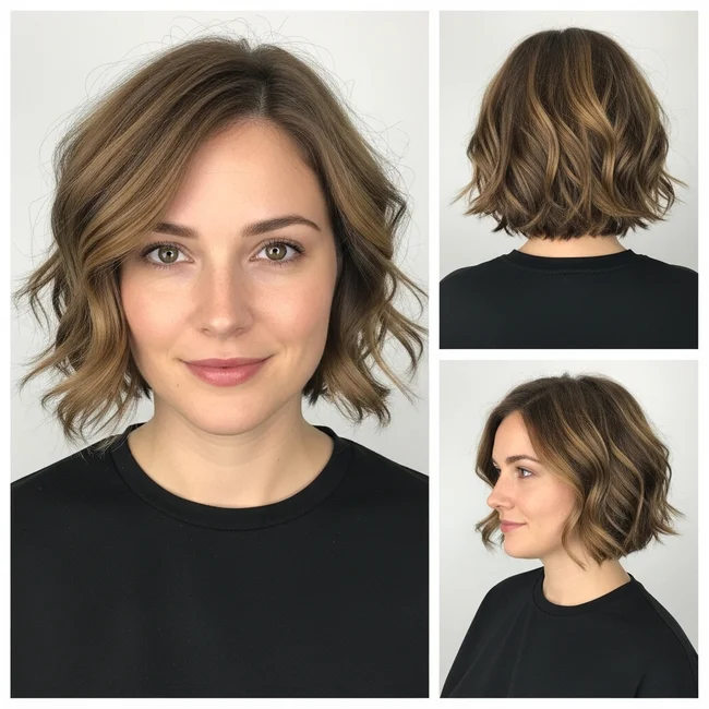 Short Haircut For Thinning Wavy Hair