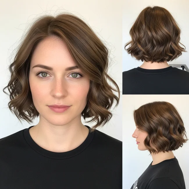 Short Haircut For Wavy Hair