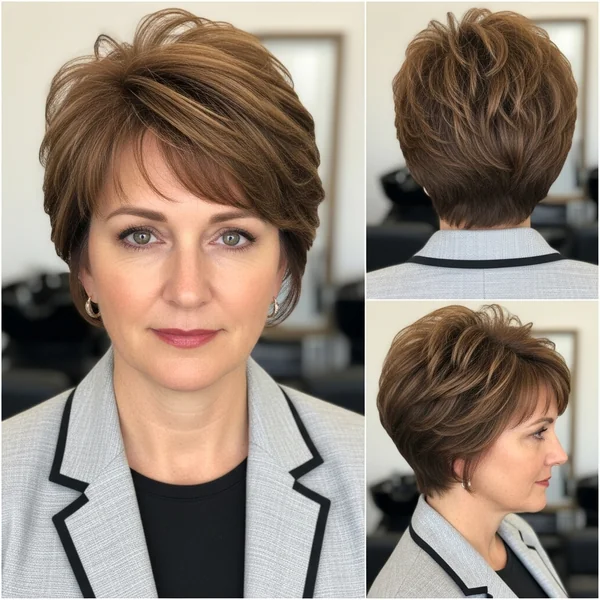 Short Haircut for Thinning Hair