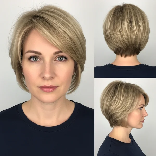 Short Hairstyles Fine Hair Round Face
