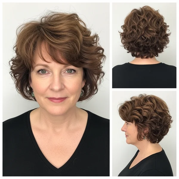 Short Hairstyles For Thick Curly Hair Over 50