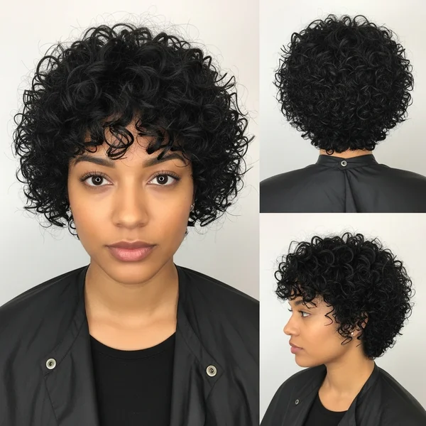 Short Hairstyles For Thick Hair Curly Black Natural Curls