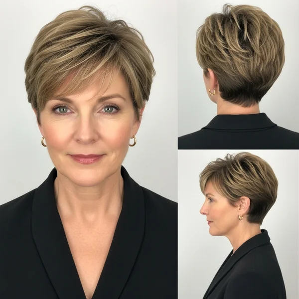 Short Hairstyles For Thick Hair Over 50