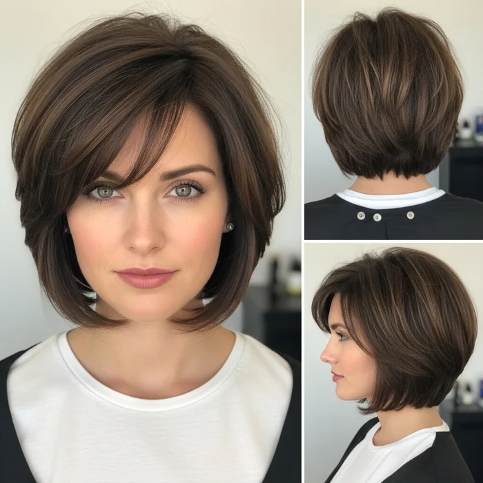 Short Layered Bob For Fine Hair
