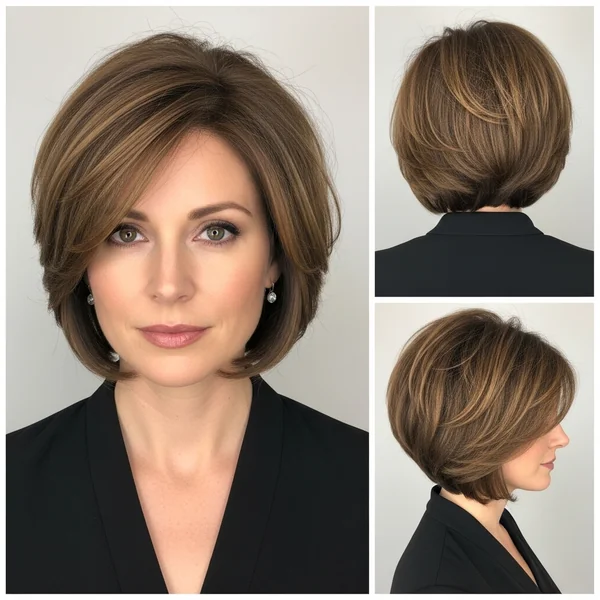 Short Layered Bob Hairstyles for Thinning Hair