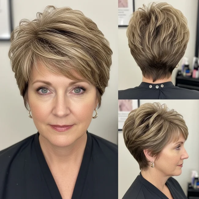 Short Layered Haircuts For Thinning Hair