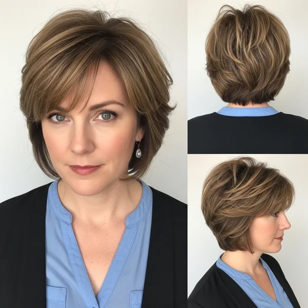 Short Layered Haircuts for Thinning Hair