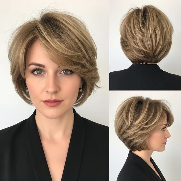 Short Layered Hairstyles For Thick Hair