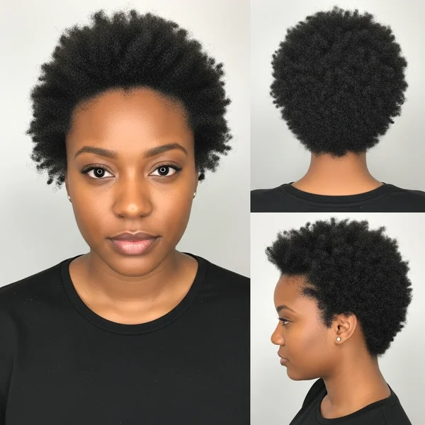 Short Natural Hairstyles For Black Women Round Face