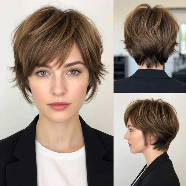 Short Shag Bob Haircut