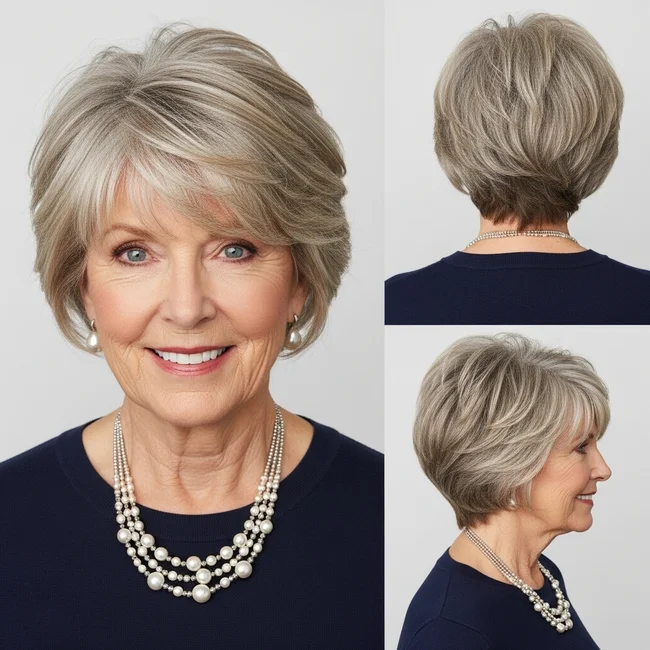 Short Shag Haircut For Women Over 60