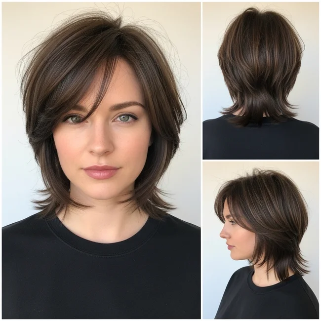 Short Shag Hairstyle For Straight Hair
