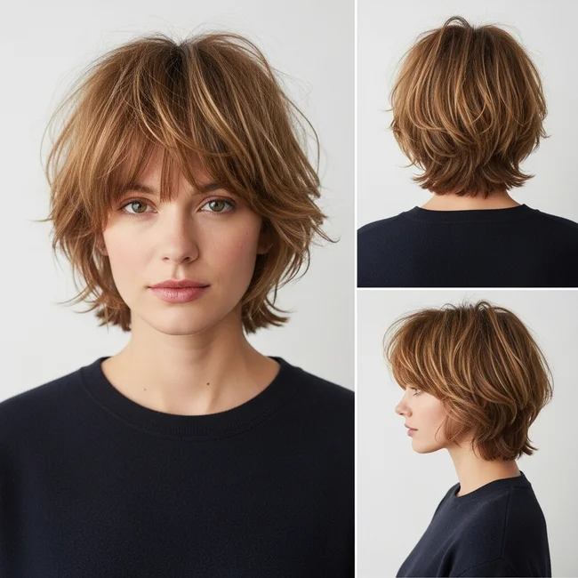 Short Shaggy Choppy Layers