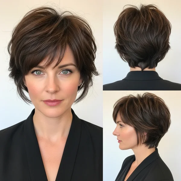 Short Shaggy Haircuts for Thinning Hair