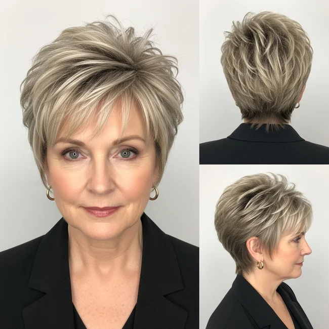 Short Spiky Layered Haircut