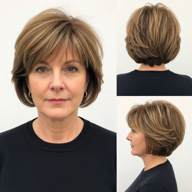 Short To Medium Haircuts For Thinning Hair