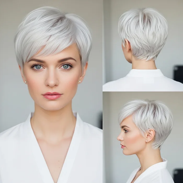 Short White Pixie