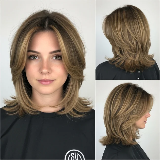 Shoulder Length Haircut With Layers And Face Framing