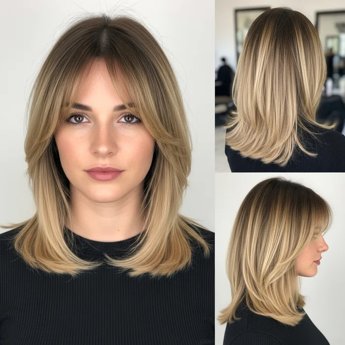 Shoulder-Length Ombre Cut