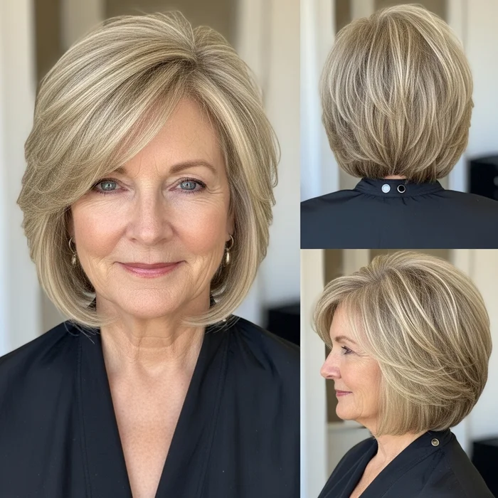 Side-Parted Bob with Volume