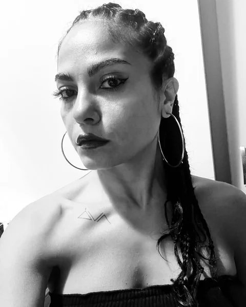 Sleek Cornrow Braids with Bold Edge