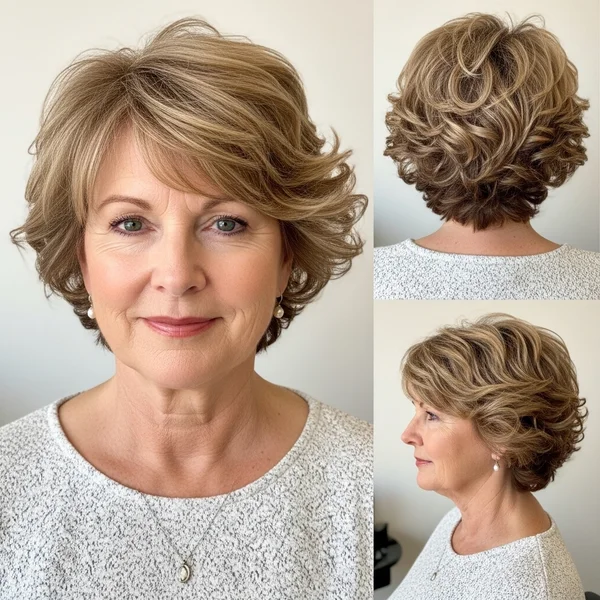Soft Curly Style For Women Over 50