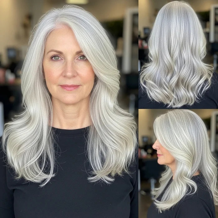 Soft Silver Waves For Women Over 60