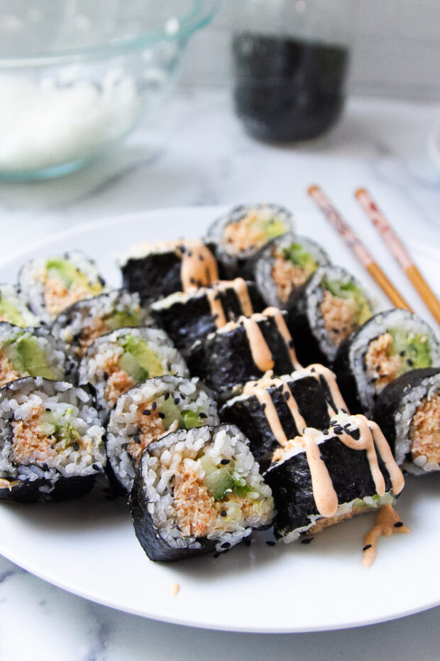 Spicy Shrimp Sushi Bowl - Perry's Plate