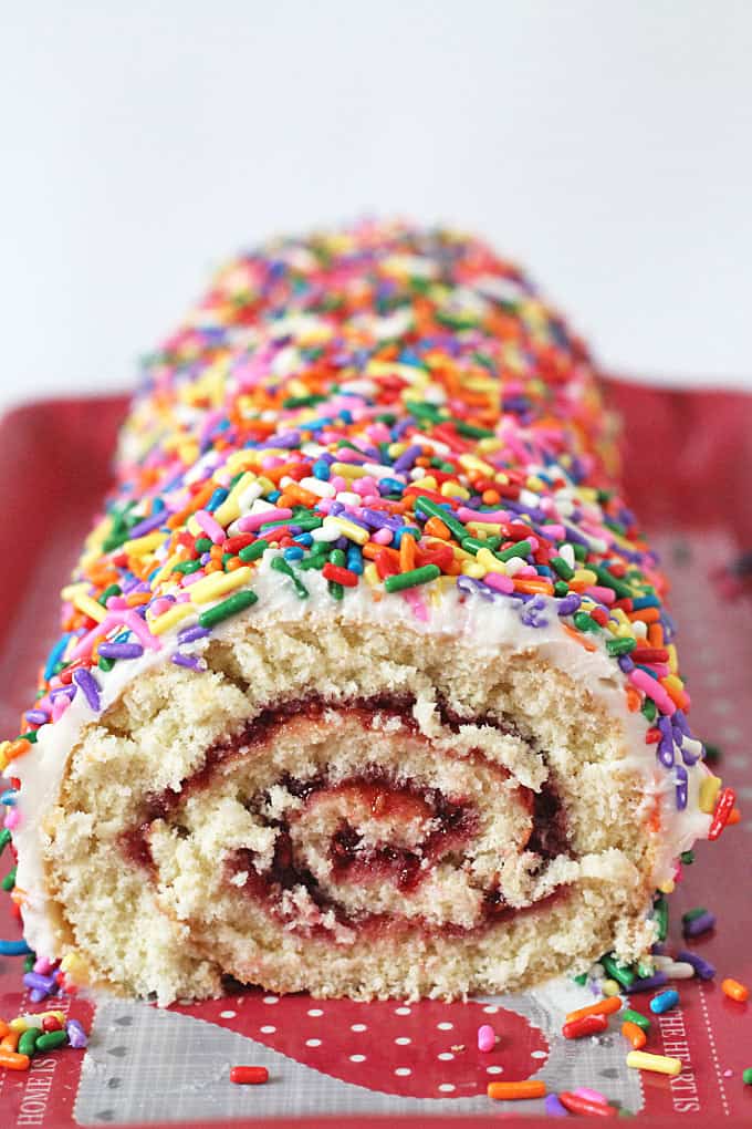 Sprinkle Swiss Roll - My Fussy Eater | Easy Family Recipes