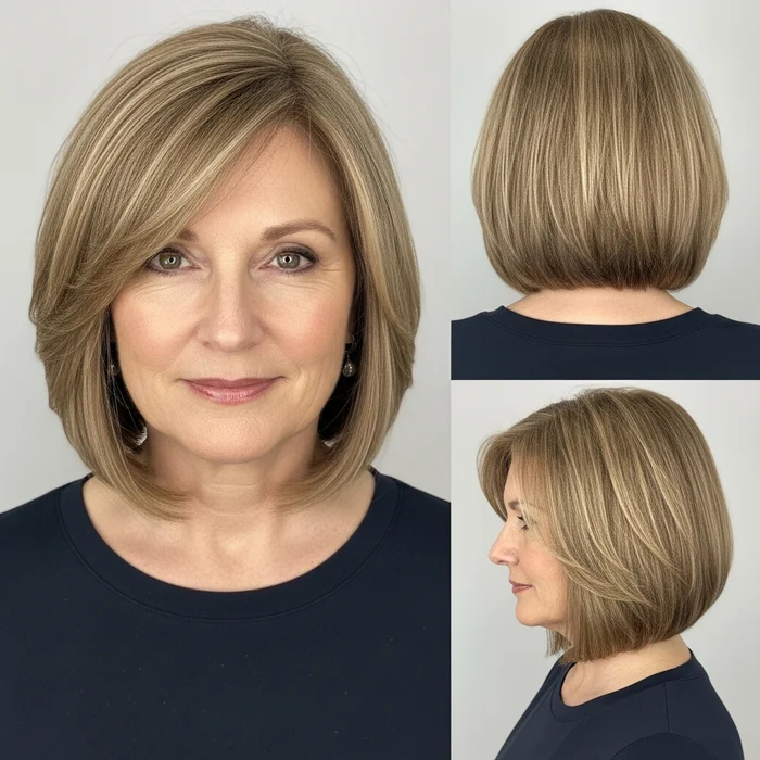 Straight Layered Bob