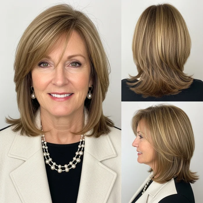 Straight Layered Wedge for Hairstyle