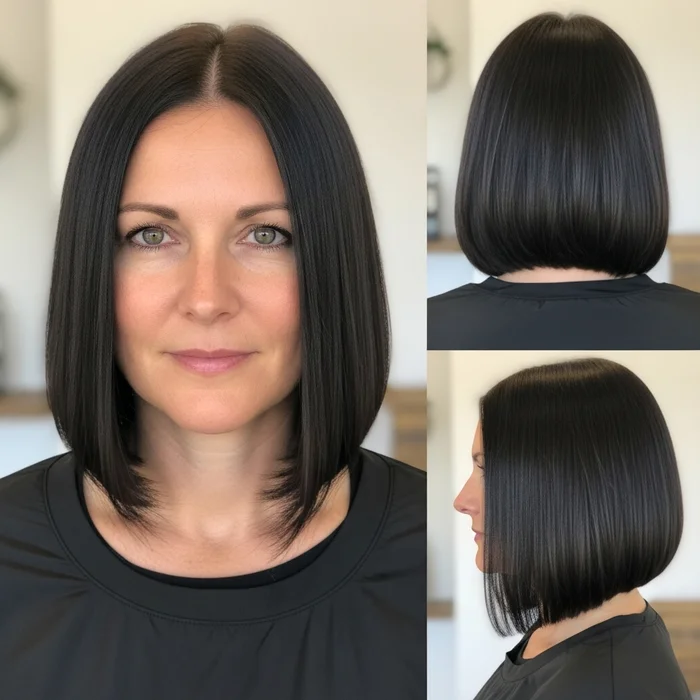 Straight Long Bob