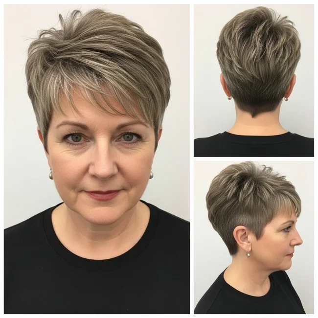 Tapered Pixie With Thick Hair