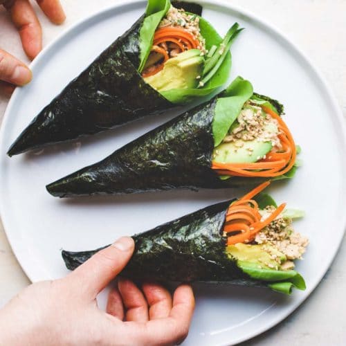 Temaki Sushi Low Carb (Tuna Hand Roll) | I Heart Umami®