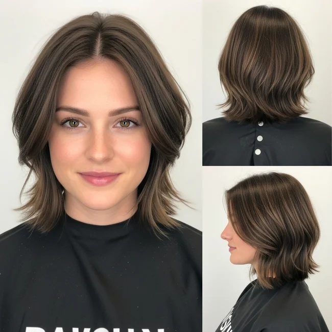 Textured Chin Length Haircut