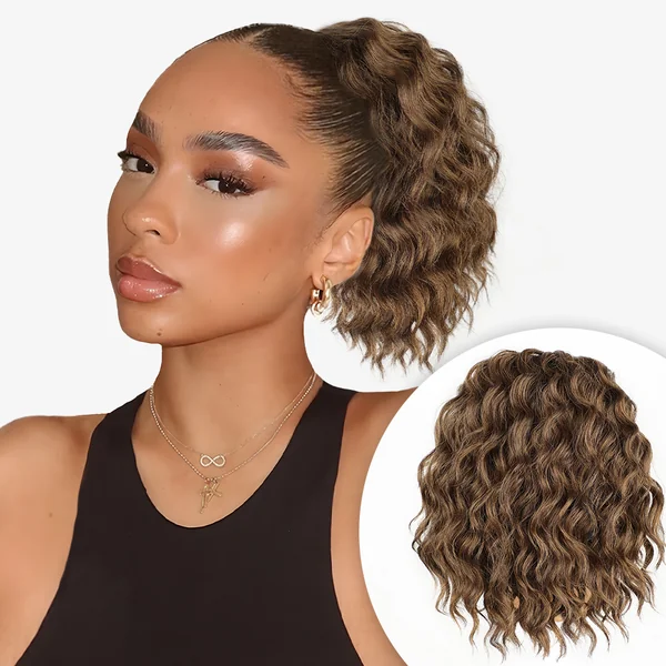 Textured Crinkled Ponytail for Quick Volume