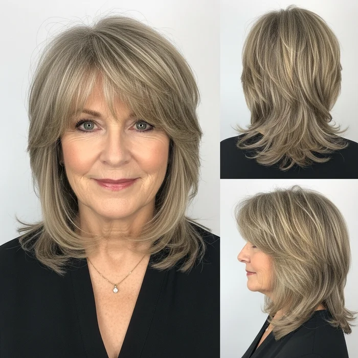 Textured Shag with Bangs