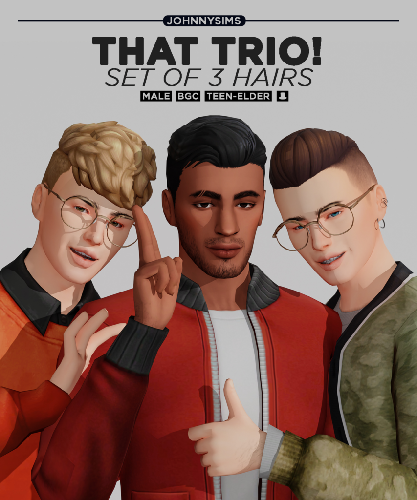 51+ Sims 4 Male Hair CC - The Mods Pixie