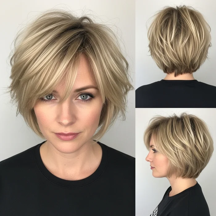 Tousled Blonde Pixie Bob