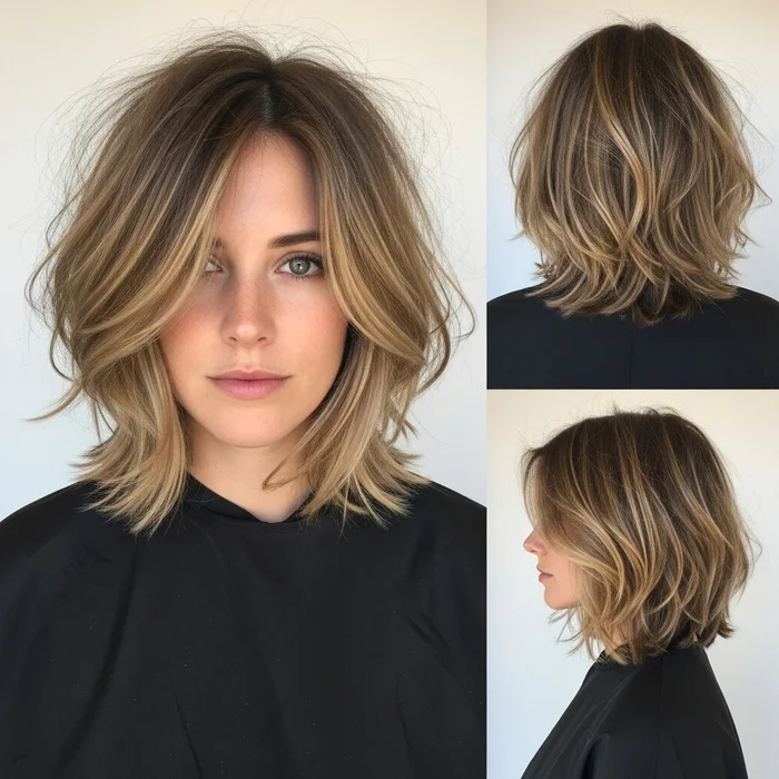 Tousled Layered Bob