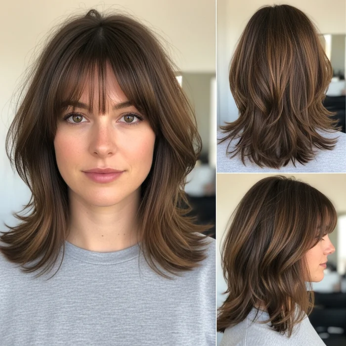 Tousled Layers for Thin Hair