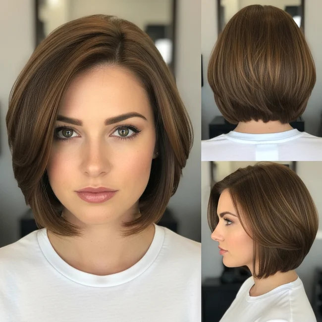 Undercut Chin Length Bob