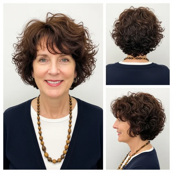 Very Short Curly Hairstyles Women Over 50