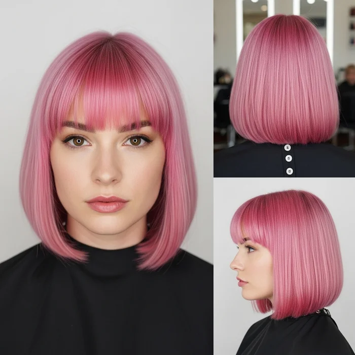 Vivid Pink Bob