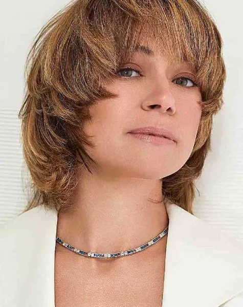 Voluminous Feathered Shag with Soft Bangs